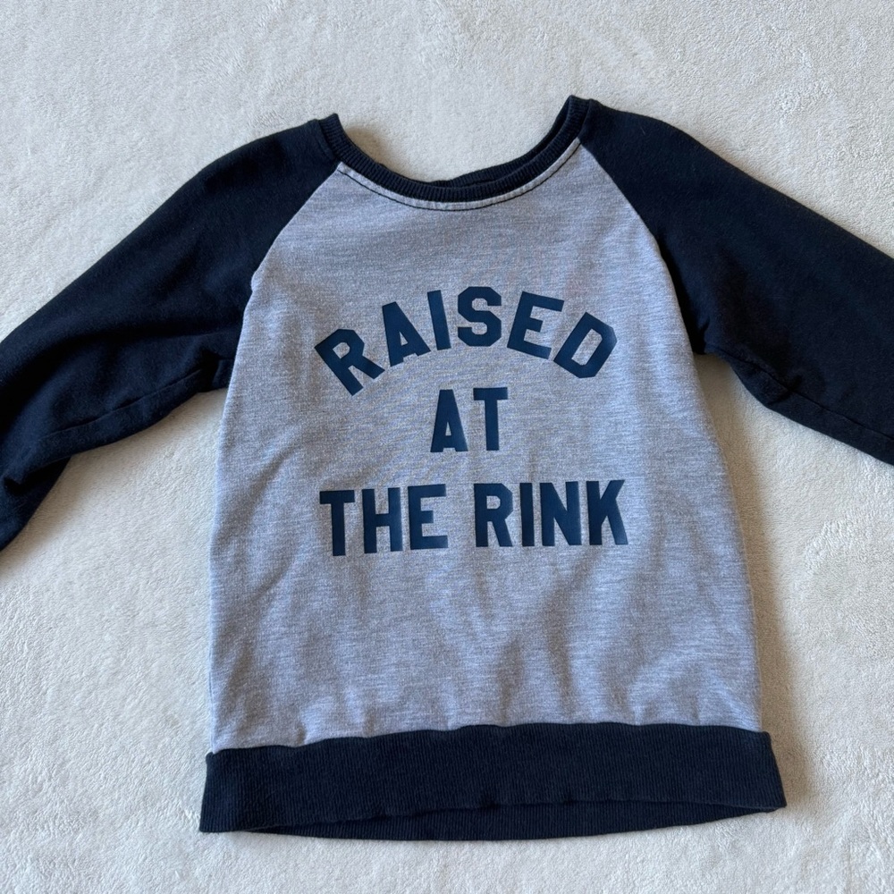 Two Lifestyles 3/4T Raised At The Rink Toddler Long Sleeve Shirt Bamboo Blend